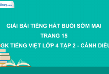 Tiếng hát buổi sớm mai trang 15 SGK Tiếng Việt 4 tập 2 Cánh diều>