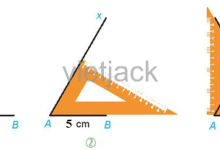 Vẽ hình theo các yêu cầu sau: Hình tam giác đều có cạnh bằng 5 cm