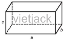 Viết biểu thức tính diện tích toàn phần của hình hộp chữ nhật