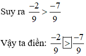 Tìm dấu thích hợp (>, <) thay cho dấu 