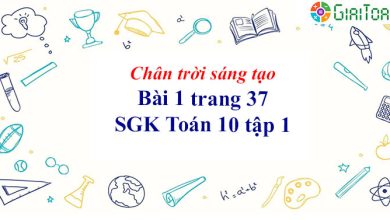 Bài 1 trang 37 Toán 10 tập 1 SGK Chân trời sáng tạo