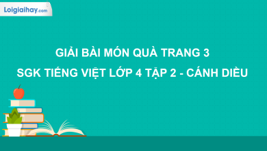 Món quà trang 3 SGK Tiếng Việt 4 tập 2 Cánh diều>