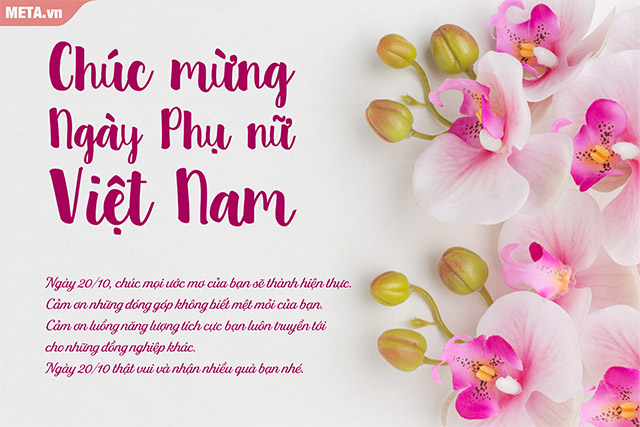 Thiệp chúc mừng 20/10 tặng bạn