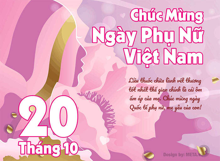 Thiệp chúc mừng ngày Phụ nữ Việt Nam