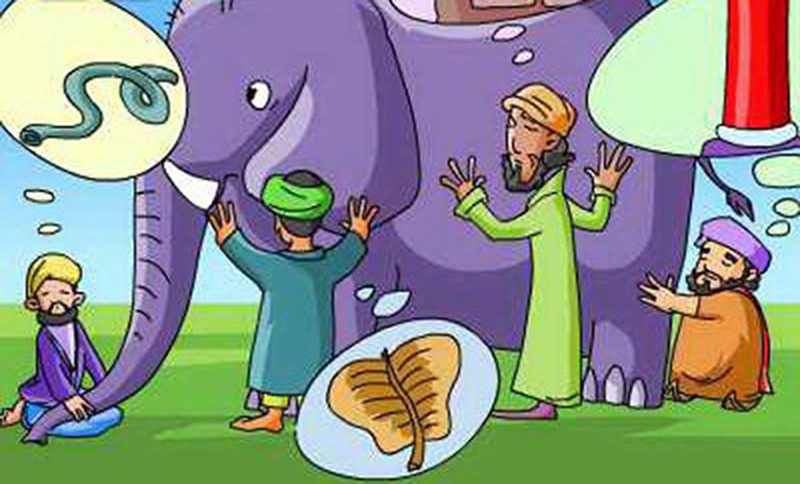 Viết một đoạn văn (khoảng 6-8 dòng) kể lại một chi tiết mà em thích nhất trong truyện ngụ ngôn Thầy bói xem voi