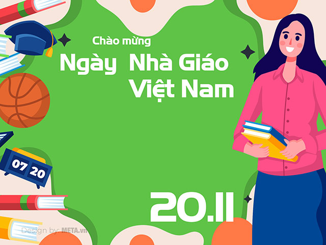 THCS Bình Chánh Thiệp chúc mừng ngày Nhà giáo Việt Nam 20/11 đẹp 