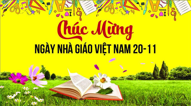 Mẫu phông chúc mừng ngày Nhà giáo Việt Nam