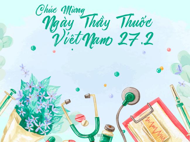 Thiệp mừng ngày Thầy thuốc Việt Nam 27/2