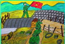 Tranh vẽ Chiến thắng Điện Biên Phủ